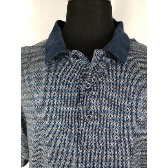 Croft & Barrow Golf Pullover Polo Short Sleeve Blue Soft Cotton Shirt Mens XL - Picture 4 of 10